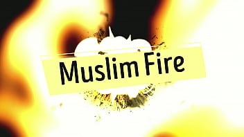 Aereo arabo dell'hijab del fuoco musulmano