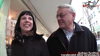 OLD MAN USER HELMUT PICKS UP YOUNG GERMAN TEEN ON THE STREET
