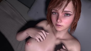 Nettes zierliches Mädchen mit großen Brüsten beim Sex | 3D-Porno-POV
