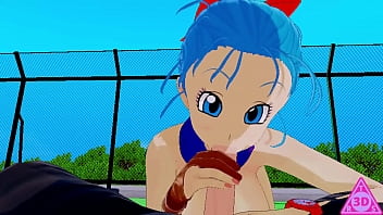 KOIKATSU Trunks Bulma Dragon Ball, tener sexo mamada paja y corrida sin censura... Thereal3dstories