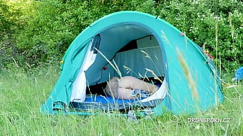 Nudist MILF Alžběta in the tent