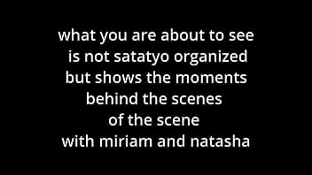 BACKSTAGE versión seca de la escena dap con Miriam y Natasha, beso negro, ducha, bts, anal 0% penetración de coño