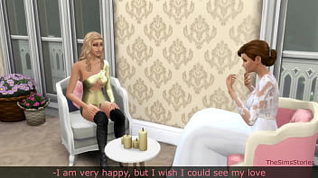 Je frappe une blonde chaude le jour de mon mariage Sims 4, porno