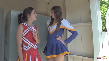 Twirling around the tender spot as the lesbian cheerleaders fuck and have a sixty nine