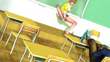 Misty 18 Pokém-Cosplay hat Sex mit einem Mann im College-Hentai-Animationsvideo