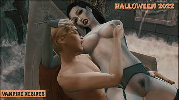 Sims 4. Хэллоуин 2022. Часть 1 - Желания вампира (ужасная и чувственная версия)