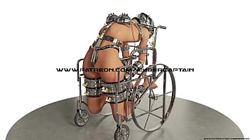 Trapped in Wheelchair Hardcore 3D BDSM Animation