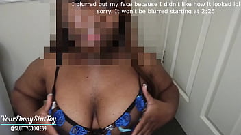 Sexy Hairy BBW Big Booty Ebony Slut Loves to Fuck Her Dildo
