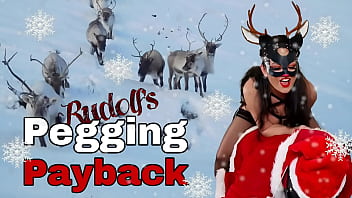 Rudolphs Weihnachten Pegging Payback Rough Session Riesiger großer Strapon Strap On Femdom FLR Miss Raven Training Zero