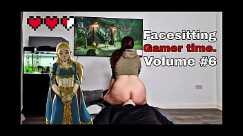 Femdom Facesitting Gamer Girl Time Vol 6 Zelda FLR Muschi Arschlecken Männlicher Sklave Training Keuschheit