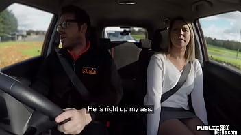 Cock riding bae enjoys car fuck with her personal instructor