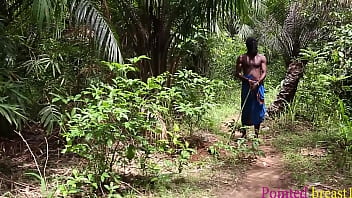 The lucky blind man who got assisted by a random girl in the bush who got attracted to his big cock and fuck him in the forest