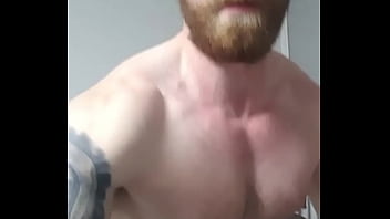 Muscular guy is jerking off in home with cumshot at the finish its hot video tatto big muscle small dick and cumshot