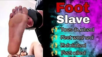 Femdom Foot Slave Feet Worship Toe Sucking Fetish Miss Raven Training Zero FLR Pedicure Oil Massage Sexy