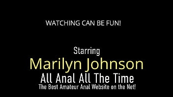 Horny Sensual Blonde Marilyn Johnson Riding A Long Lusty Prick Anally!