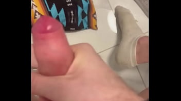 Jerking my cock with cumshot