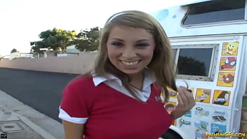 Alyssa Swallowed Big Dick and Fucked by Ice Cream guy