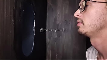 HUGE COCK AND FULL OF MILK CUMMING IN GLORYHOLE (FULL ON RED)