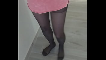 Feticismo delle calze di nylon con la mia sexy matrigna
