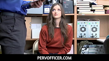 PervOfficer-Strict Security Officer Gives One Way out To Thieving Teen - Kenzi Ryans