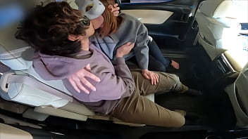 creampie car sex during work break