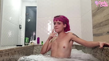 This BBC filled my little ass with cum in the jaccuzi