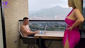 Kourtney Love fucks on the balcony of a penthouse in the poblado in Medellin