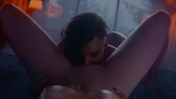 Две лесбиянки занимаются сексом - 3д анимация эротика и мягкое порно