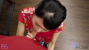 Brunette Chinese milf Fairy Ai cheating husband with anothr men.