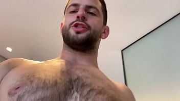 Hairy chested Alpha stud - Verbal domination gets you horny and leaking