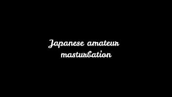 Japanese amateur masturbating with dildo