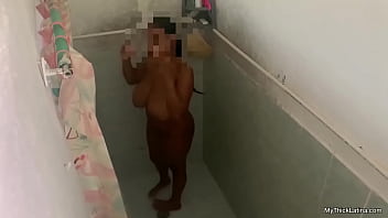 Big Titty Indian Friend Drains my CUM while taking a shower
