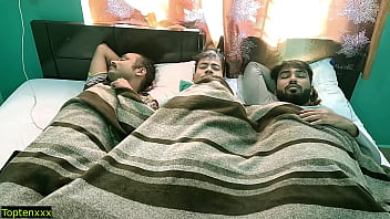 Desi Rich boys fucks Beautiful Bhabhii!! Hot Threesome Sex