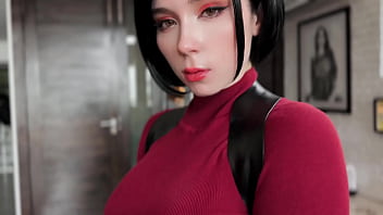 Ada Wong from Resident Evil Masturbates Wet Pussy Dildo and Crazy Orgasm - Solo Cosplay
