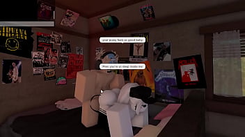 Roblox girl has intimate sex with hung guy