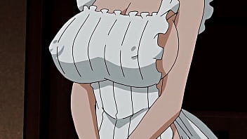 上司に授乳するホットな巨乳メイド - 無修正エロアニメ