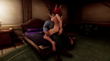 Une nuit avec la chaude rousse Elf MILF | Parodie porno Warcraft