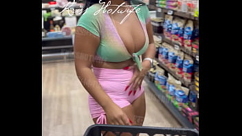 Kriss Hotwife in the supermarket