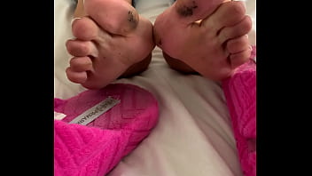 My sweaty feet in your face POV (no sound)