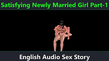 Garota recém-casada satisfatória, parte 1 - história de sexo em áudio em inglês - sexo animado em 3D