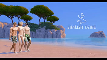 Прогулка по пляжу с Тейлором и Джо - 3D хентай - предварительная версия