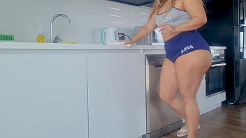 My Latina Stepsister From LA Gave Me Her Big Ass In The Kitchen