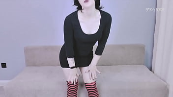 Mavis Dracula teases you with her sexy body and lets you cum all over her face, pussy and ass