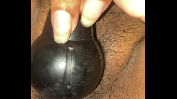Sexy teen masturbating on bed with vibrator