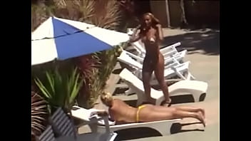 fucking a black woman in the sexual pool