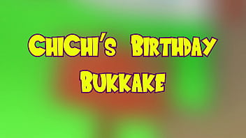 DragonBall Hentai - Bukkake de cumpleaños de ChiChi