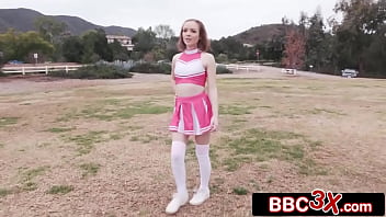 Slutty Cheerleader Takes On Seven Handsome BBC Studs