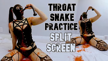 Throat Snake Practice - Split Screen
