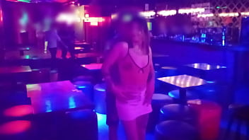 My cuckold husband films when I masturbate a stranger in a bar