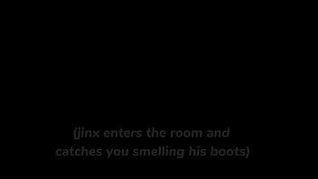 Jinx erwischt dich dabei, wie du an ihren Stiefeln schnüffelst (Füße, Achselhöhle, Erniedrigung) JOI